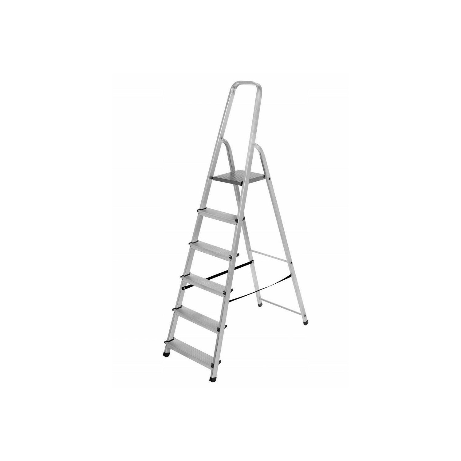ALUMINIUM PLATFORM STEP LADDER 1x6 125kg