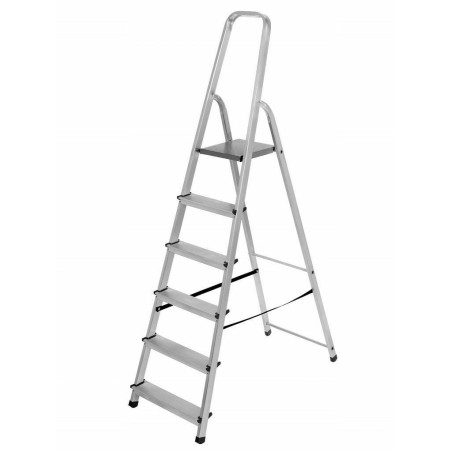 ALUMINIUM PLATFORM STEP LADDER 1x6 125kg
