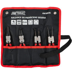 CIRCLIP PLIER SET 180mm 4pcs/ ROLL-UP POUCH
