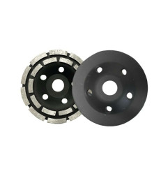 DOUBLE-ROW SEGMENTED DIAMOND GRINDING WHEEL CUP 115 x 22.2mm