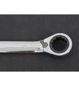 REVERSIBLE COMBINATION RATCHET SPANNER SET 12pcs 8-19mm