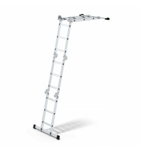 ALUMINIUM MULTIPURPOSE JOINT LADDER w/ PLATFORM 4x3 150kg