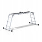 ALUMINIUM MULTIPURPOSE JOINT LADDER w/ PLATFORM 4x3 150kg