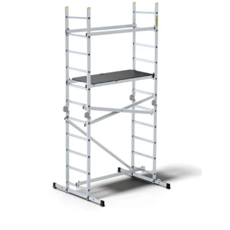 ALUMINIUM JOINT MOBILE SCAFFOLD TOWER w/ PLATFORM 2x10 150kg