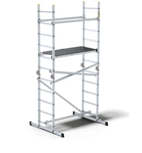 ALUMINIUM JOINT MOBILE SCAFFOLD TOWER w/ PLATFORM 2x10 150kg