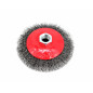 STEEL BEVELLED CRIMPED WIRE WHEEL BRUSH 100mm M14