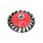 STEEL BEVELLED TWIST-KNOT WIRE WHEEL BRUSH 100mm M14