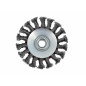 STEEL BEVELLED TWIST-KNOT WIRE WHEEL BRUSH 100mm M14