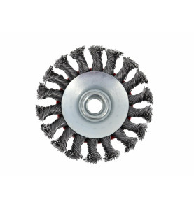 STEEL BEVELLED TWIST-KNOT WIRE WHEEL BRUSH 100mm M14