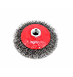 STEEL BEVELLED CRIMPED WIRE WHEEL BRUSH 125mm M14