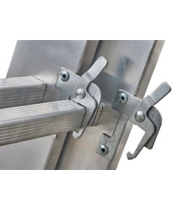 ALUMINIUM DOUBLE EXTENSION MULTI-PURPOSE LADDER 2x11 150kg