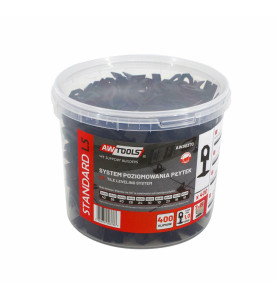 TILE LEVELLING SYSTEM CLIPS 1.0mm 7-15mm 400pcs