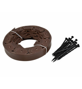 FLEXIBLE GARDEN LAWN EDGE ECO-BORDER 10M