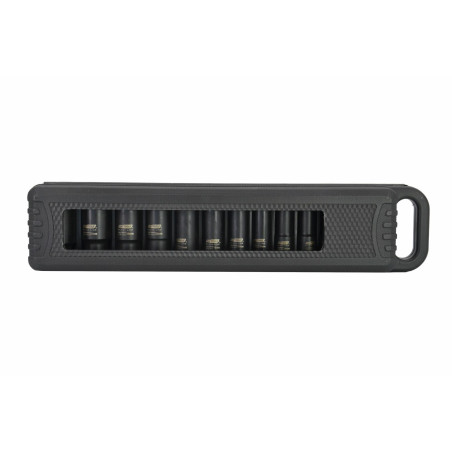 1/2" DRIVE DEEP IMPACT SOCKET SET 10-32mm 13pcs BLACK LINE