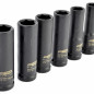 1/2" DRIVE DEEP IMPACT SOCKET SET 10-32mm 13pcs BLACK LINE