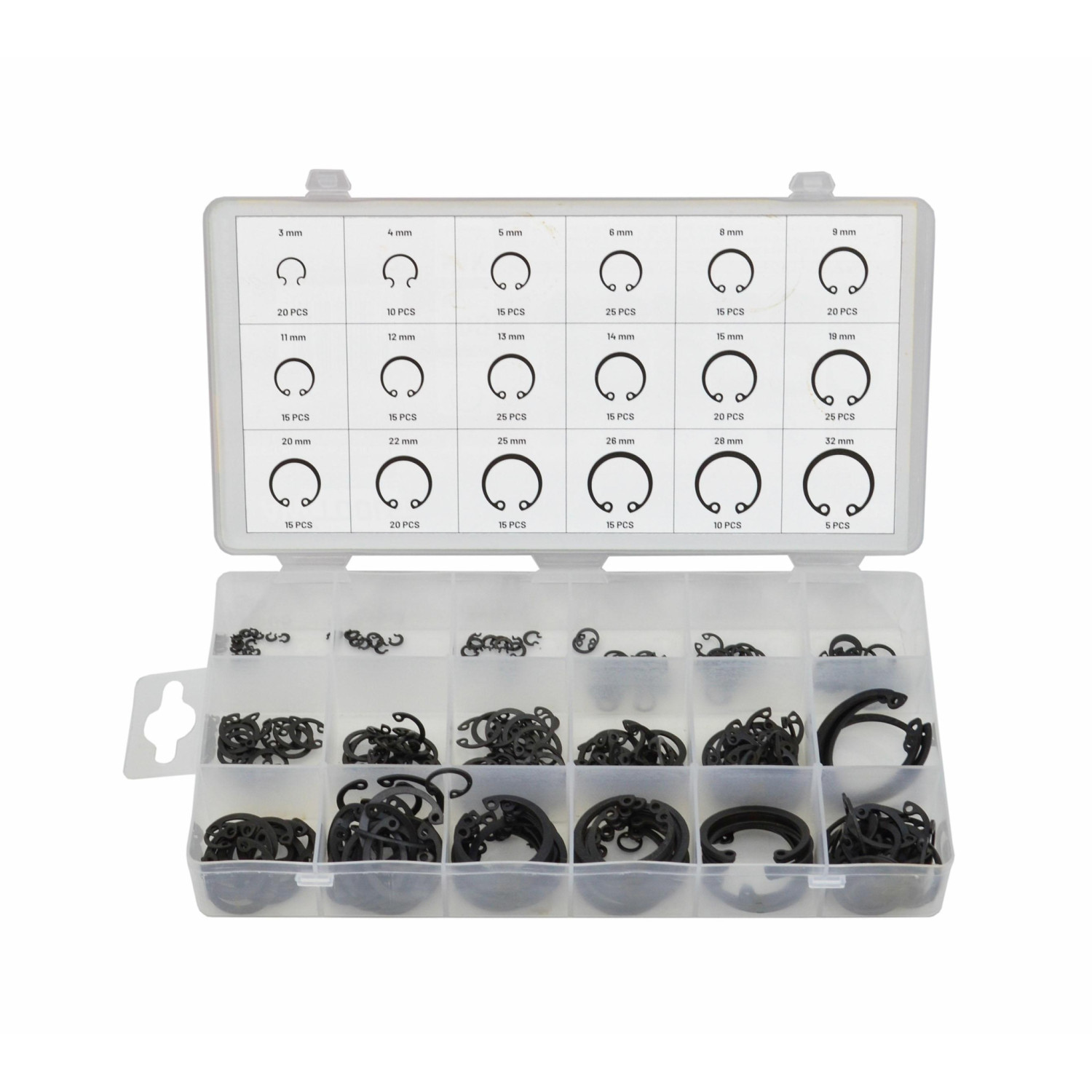 INTERNAL CIRCLIP ASSORTMENT SET 300pcs