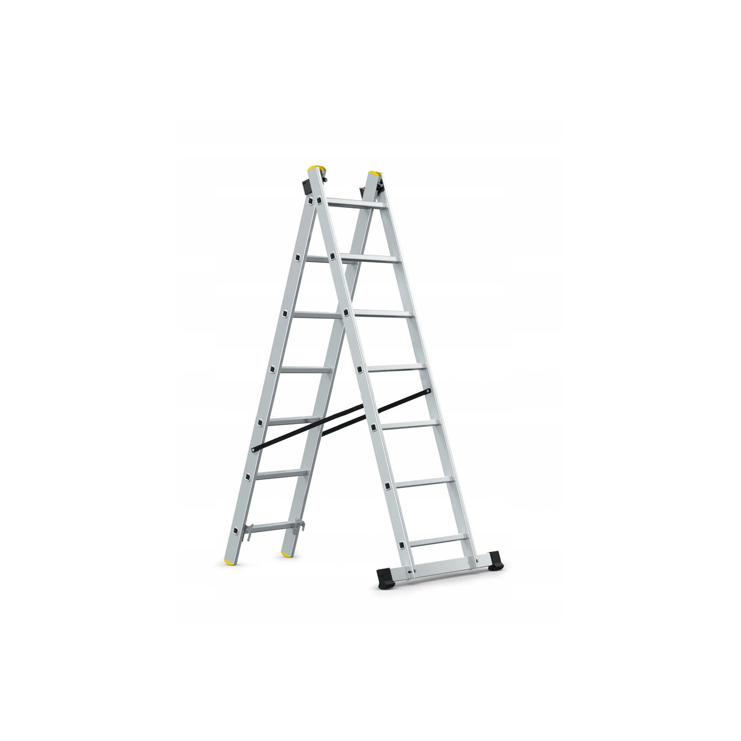 ALUMINIUM DOUBLE SECTION MULTI-PURPOSE LADDER 2x7 150kg