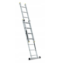 ALUMINIUM DOUBLE EXTENSION MULTI-PURPOSE LADDER 2x7 150kg