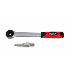 1/2" RADIATOR STEPPED WRENCH & RATCHET WRENCH 265mm/ TPR HANDLE