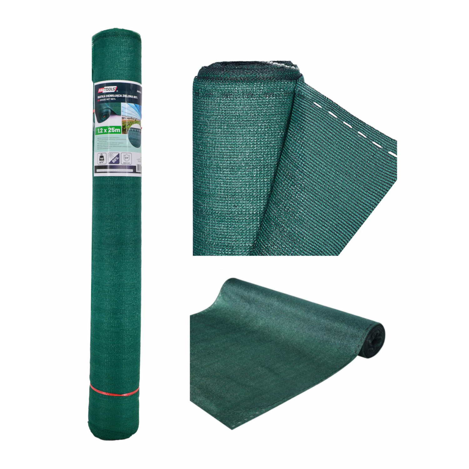 SHADE CLOTH FABRIC 140g 1.2x10m/ GREEN UV 80% SHADE CLOTH FABRIC 140g 1.2x10m/ GREEN UV 80%