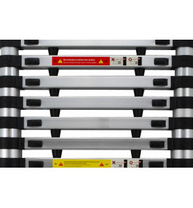 DRABINA ALUMINIOWA TELESKOPOWA 3,8m 13 STOPNI