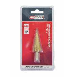 HSS-TiN STEP DRILL BIT 4-22mm
