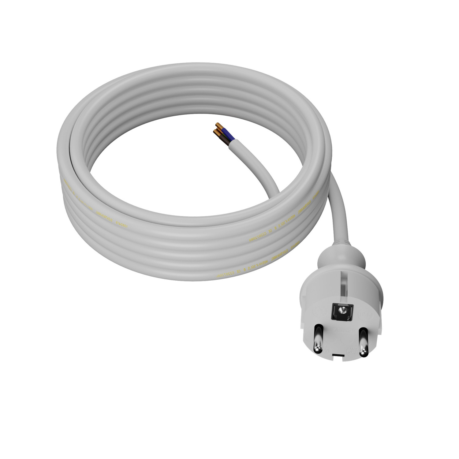 CONNECTION CABLE+PLUG 3m 3x1,0 WT. H05VV-F