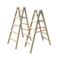 WOODEN FREESTANDING RUNG LADDER 2x8 150kg