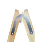 WOODEN FREESTANDING RUNG LADDER 2x8 150kg
