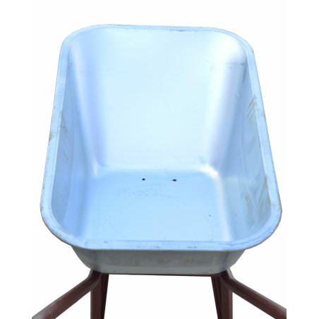 GARDEN GALVANISED WHEELBARROW 80L 130kg