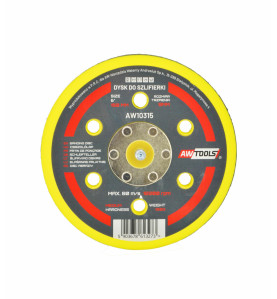 DYSK 125mm DO SZLIFIERKI MIMOŚRODOWEJ PNEUMATYCZNEJ