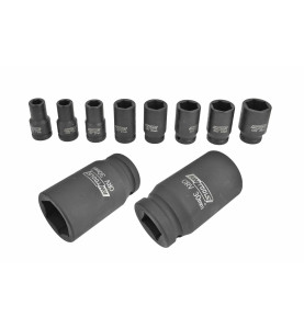 3/4" DRIVE IMPACT SOCKET SET 17-38mm 8pcs BLACK LINE