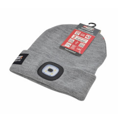 BEANIE w/ USB RECHARGEABLE LED HEAD LIGHT 120lm