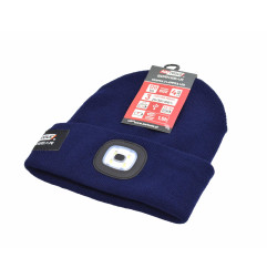 BEANIE w/ USB RECHARGEABLE LED HEAD LIGHT 120lm