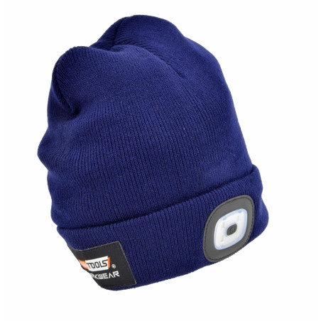 BEANIE w/ USB RECHARGEABLE LED HEAD LIGHT 120lm