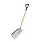 ALU GRAIN SHOVEL WITH WOODEN SHAFT & D-GRIP 28x38cm