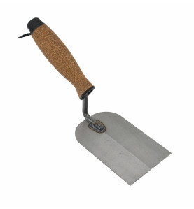 GROUND STEEL MARGIN TROWEL 120mm/ CORK HANDLE