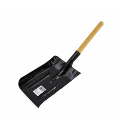 LARGE METAL COAL SCOOP 18×33cm/ WOODEN SHAFT