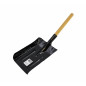 LARGE METAL COAL SCOOP 18×33cm/ WOODEN SHAFT