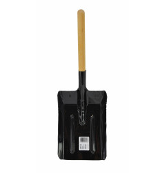 LARGE METAL COAL SCOOP 18×33cm/ WOODEN SHAFT