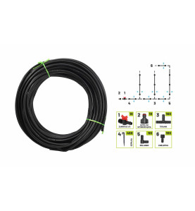 DRIP LINE IRRIGATION SET w/ TUBE & ACCESSORIES 50m 67pcs