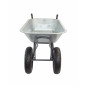 GARDEN 2-WHEELED GALVANISED REINFORCED WHEELBARROW 100L