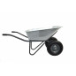 GARDEN 2-WHEELED GALVANISED REINFORCED WHEELBARROW 100L