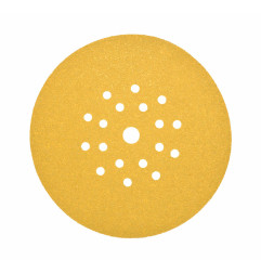 VELCRO SANDING DISC 225mm w/ HOLES 40 GRIT/ 25pcs