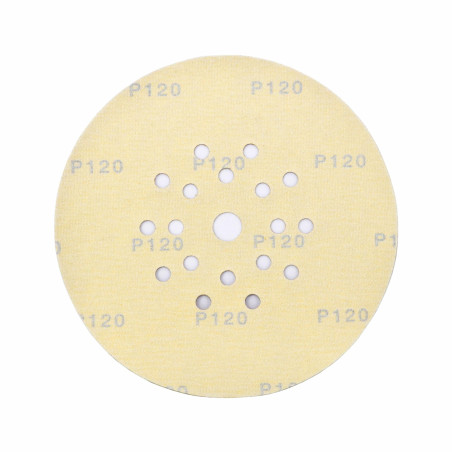 VELCRO SANDING DISC 225mm w/ HOLES 40 GRIT/ 25pcs