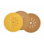VELCRO SANDING DISC 225mm w/ HOLES 40 GRIT/ 25pcs