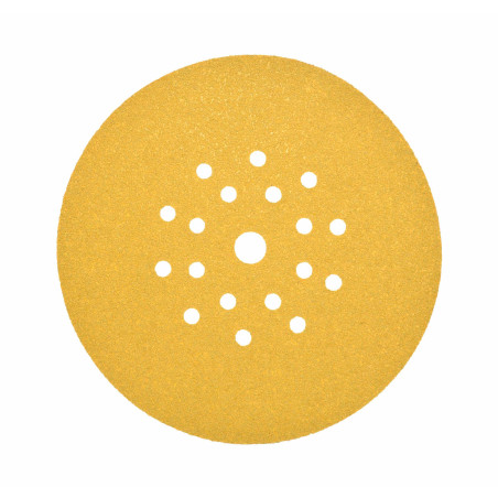 VELCRO SANDING DISC 225mm w/ HOLES 80 GRIT/ 25pcs