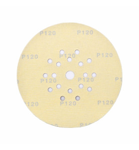 VELCRO SANDING DISC 225mm w/ HOLES 80 GRIT/ 25pcs