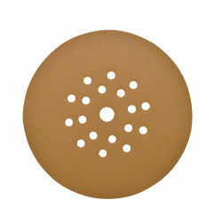VELCRO SANDING DISC 225mm w/ HOLES 100 GRIT/ 25pcs