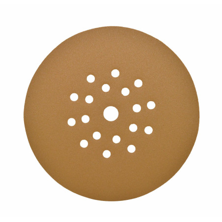 VELCRO SANDING DISC 225mm w/ HOLES 120 GRIT/ 25pcs